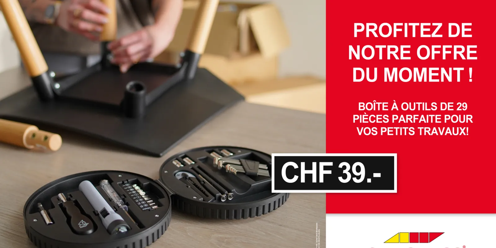 Boîte à outils 29 pièces