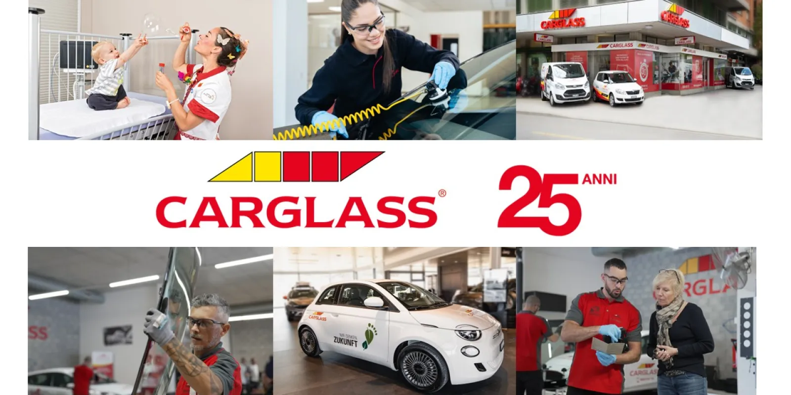 Carglass, 25 anni di attività.