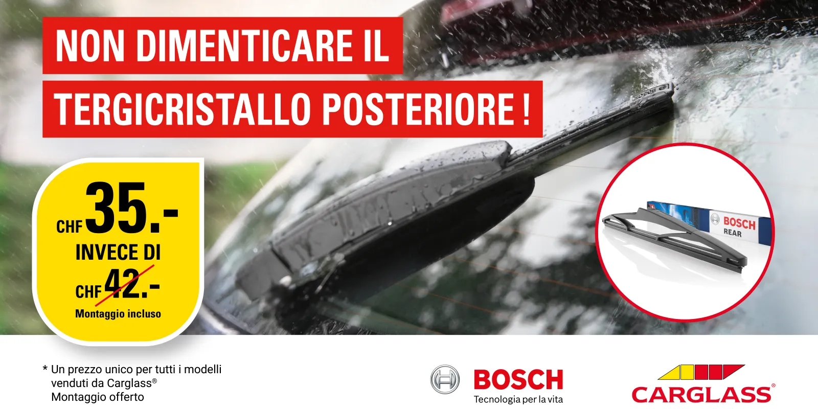 Tergicristallo Posteriore promo