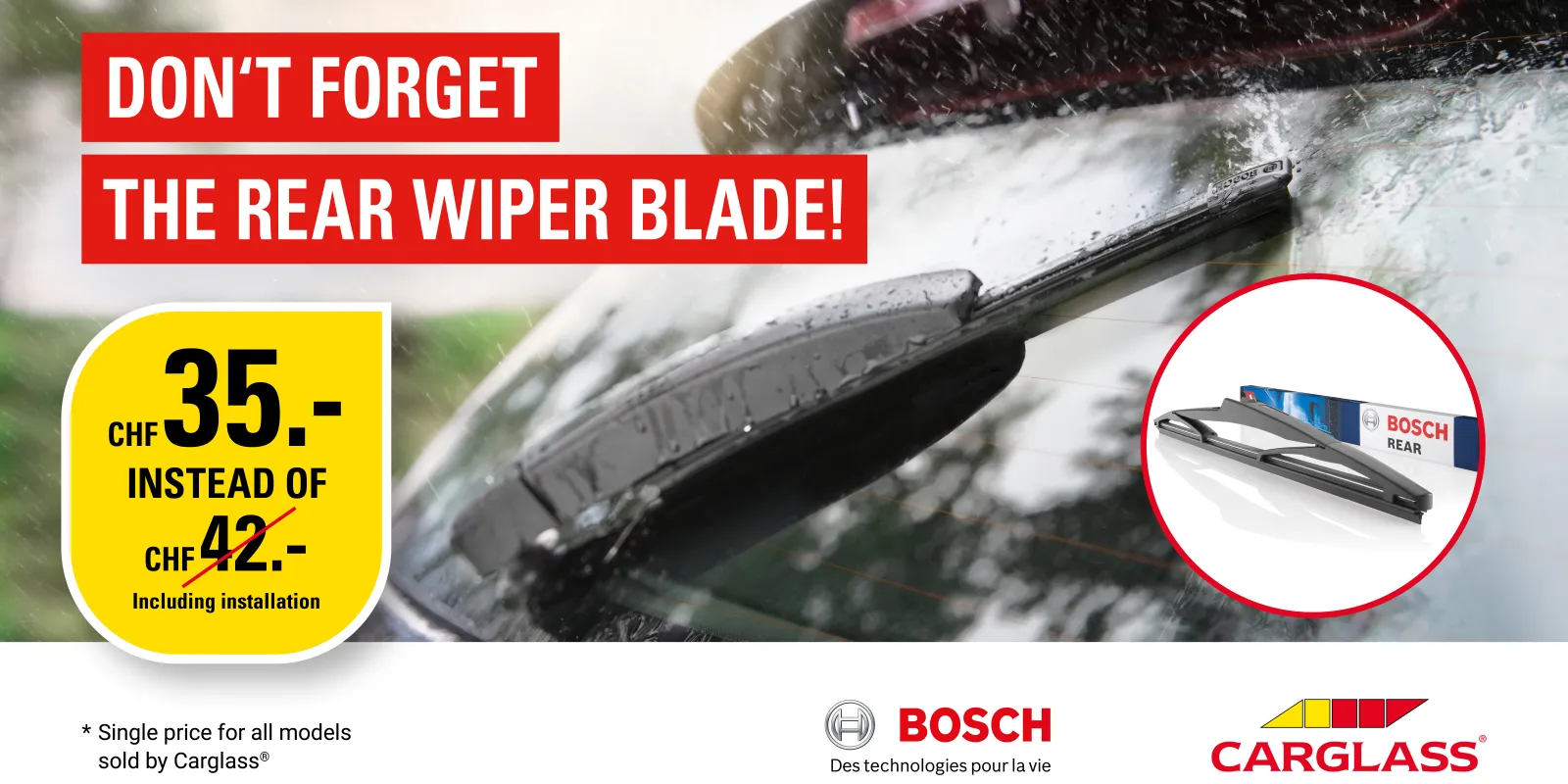 Rear wiper blade promo